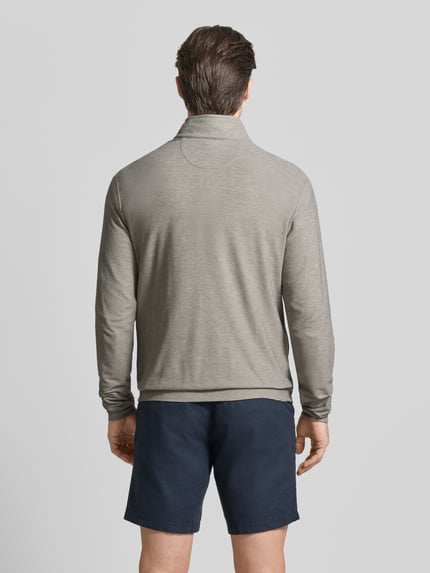 Polo Ralph Lauren Regular Fit Troyer mit Lyocell-Anteil Modell 'MOVEMENT' Hellgrau Melange 5