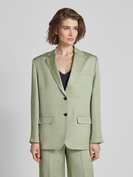 The Kooples Linnen blazer met klepzakken Lichtgroen - 4