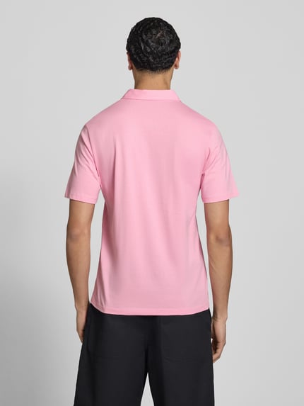 JACK & JONES Poloshirt mit Label-Print Modell 'BRANDON' Pink 5