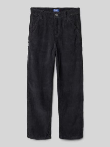 JACK & JONES Spodnie sztruksowe z 5 kieszeniami model ‘ALEX’ Czarny 1