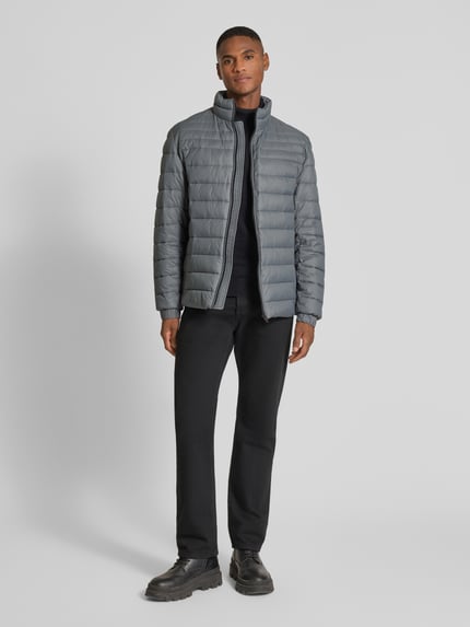 BOSS Orange Slim Fit Steppjacke mit Stehkragen Modell 'ODEN2' Anthrazit 1