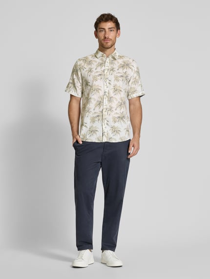 Tom Tailor Regular Fit Freizeithemd aus reiner Baumwolle Offwhite 1