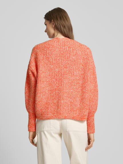 American Vintage Regular Fit Cardigan mit Alpaka-Anteil Orange Melange 5