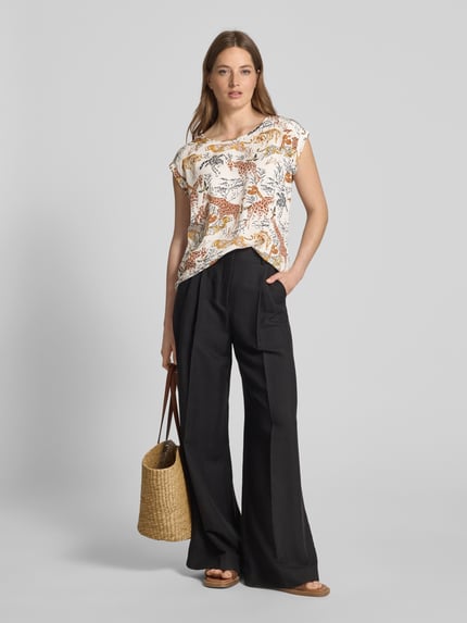 Apricot T-Shirt mit Rundhalsausschnitt Offwhite 1