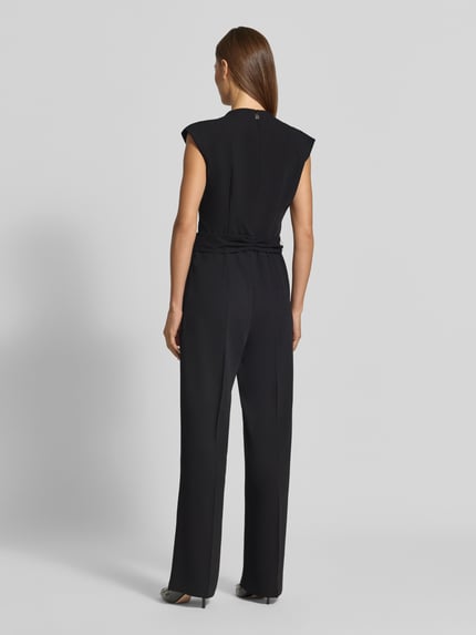 HUGO Regular Fit Jumpsuit mit Bindegürtel Modell 'Kathalia' Black 5
