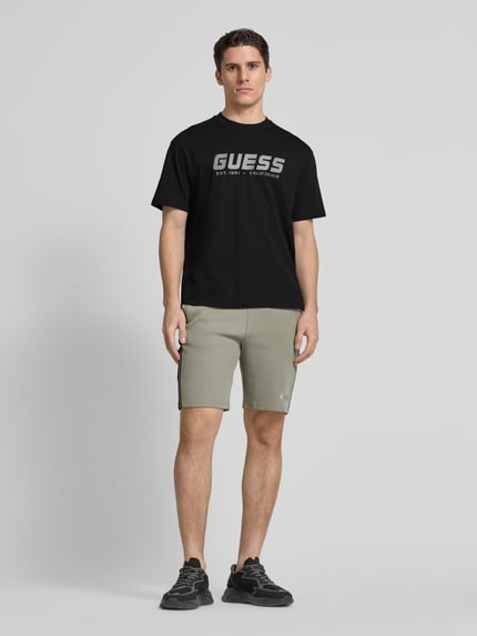 GUESS Activewear T-Shirt mit Label-Print Modell 'SURON' BLACK 1