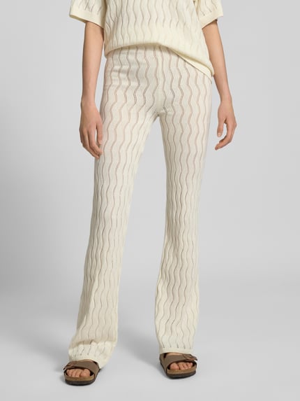 LeGer Stoffen broek met elastische band Offwhite - 4
