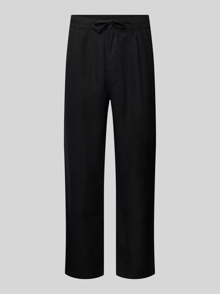 KnowledgeCotton Apparel Loose Fit Hose mit Tunnelzug Black 2