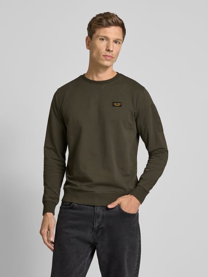 PME Legend Sweatshirt mit Label-Detail Oliv 4
