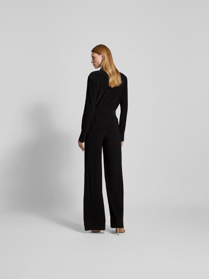 Norma Kamali jumpsuit met verborgen knoopsluiting Zwart - 5