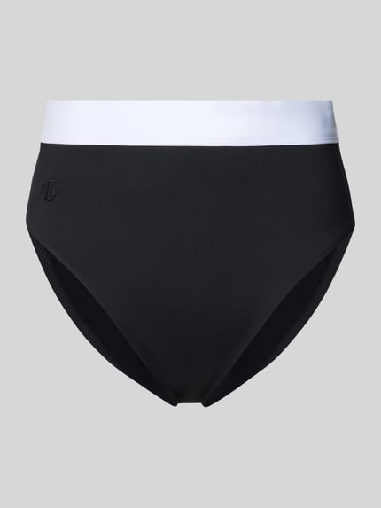 Lauren Ralph Lauren Bikini-Hose mit elastischem Bund Black 1