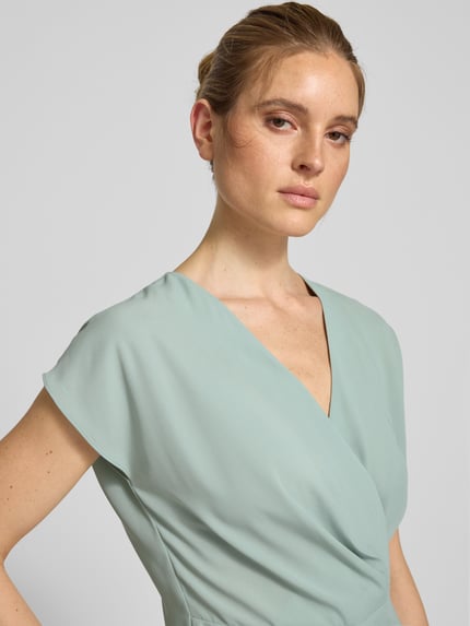 Jake*s Collection Blusenshirt in Wickel-Optik Lind 3