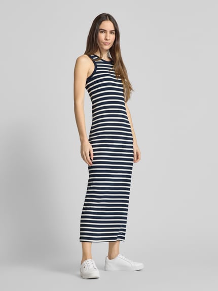 Tommy Hilfiger Maxikleid ohne Ärmel Marine 1