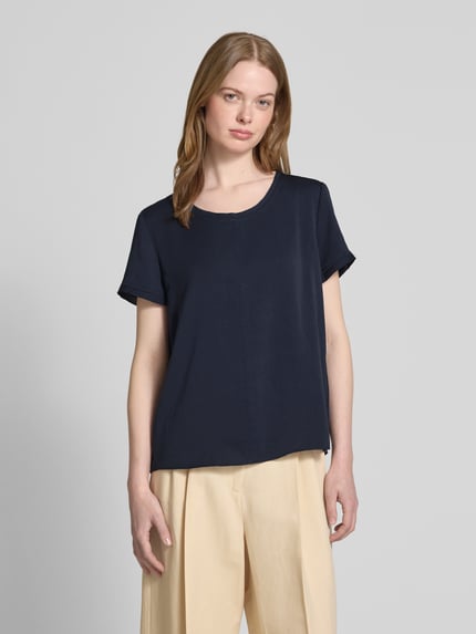 Marc Cain Blusenshirt mit Rundhalsausschnitt Marine 4