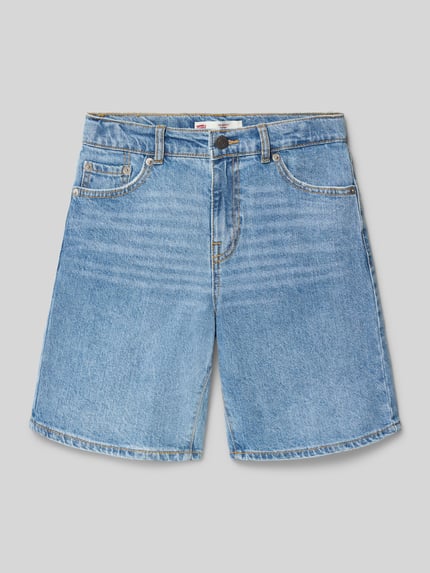 Levi’s® Kids Loose Fit Jeansshorts aus Baumwoll-Mix Hellblau 1