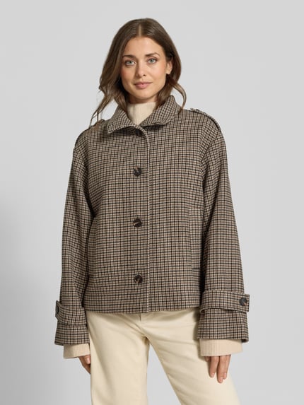 Jake*s Casual Regular Fit Blouson aus Woll-Mix Taupe 4