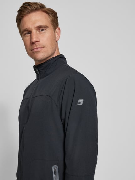 JOY Sweatjacke mit Reißverschluss Modell 'MASSIMO' Black 3