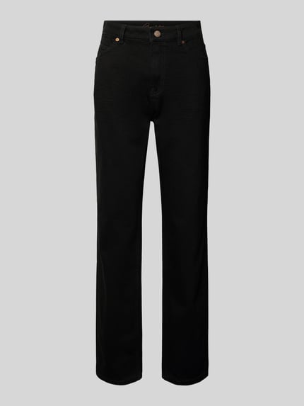 BOSS Orange Straight Fit Jeans mit High Waist Black 2