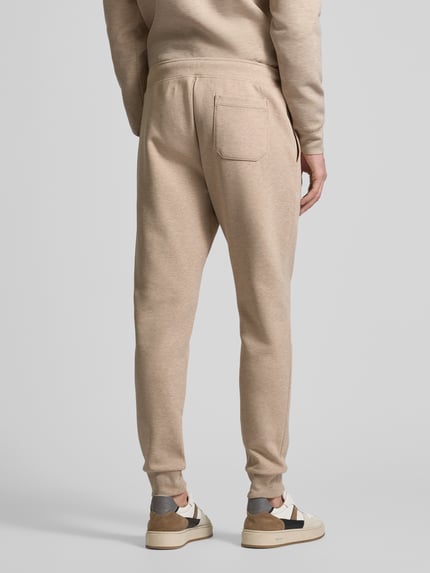 Polo Ralph Lauren Spodnie dresowe o kroju regular fit z dodatkiem bawełny Piaskowy melanż 5