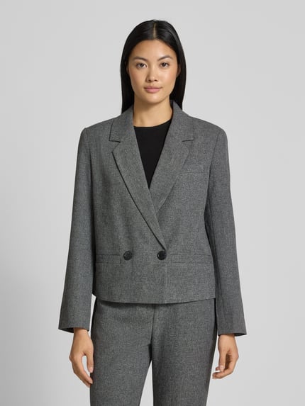 b.young Blazer met reverskraag, model 'Etona' Lichtgrijs - 4