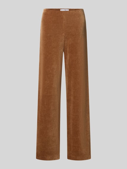 Raffaello Rossi Spodnie sztruksowe o kroju regular fit z mieszanki bawełny model 'ELAINE' Camel 2