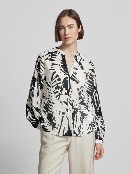 COMMA Bluse mit Tunikakragen Black 4