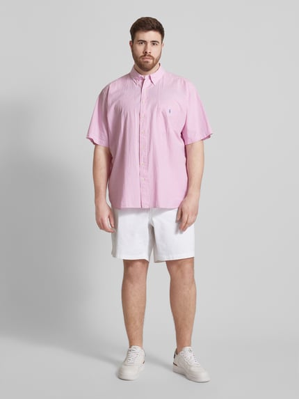 Polo Ralph Lauren Big & Tall PLUS SIZE Shorts in unifarbenem Design Weiss 1