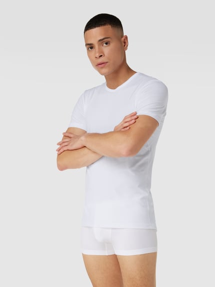Mey T-Shirt mit Stretch-Anteil Modell 'Das Drunterhemd' Weiss 1