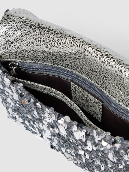 Abro Clutch met pailletten Zilver - 5