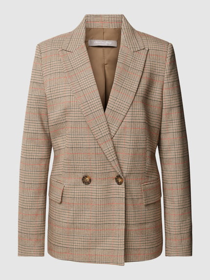 Christian Berg Woman Selection Blazer mit Hahnentrittmuster Camel 2