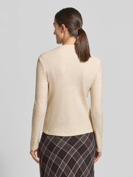 someday. Slim Fit Strickpullover aus Viskose-Mix Modell 'Kosie' Beige 5