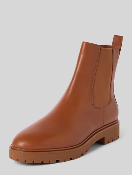 Lauren Ralph Lauren Chelsea Boots mit Label-Applikation Modell 'ALLYSON' Cognac 1