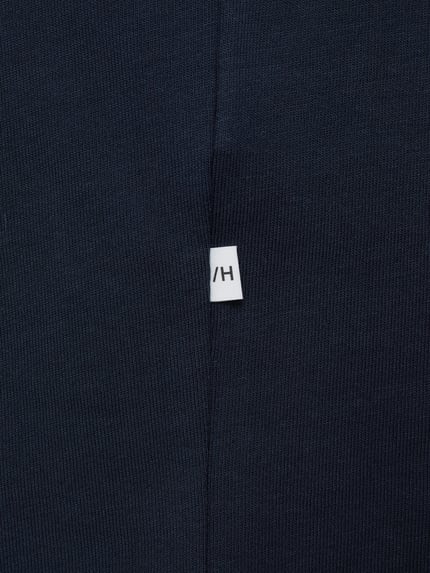 Selected T-shirt z prążkowanym, okrągłym dekoltem model ‘RELAXCOLMAN’ Granatowy 4