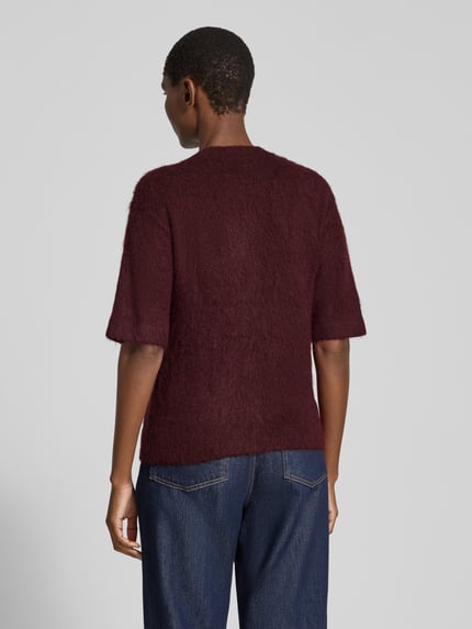 OPUS Pullover aus Mohair mit Halbarm Modell 'Pammi' Bordeaux 4