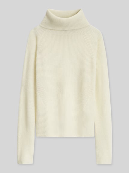 BOSS Orange Regular Fit Pullover aus Alpaka-Woll-Mix Modell 'Falodina' Offwhite 2