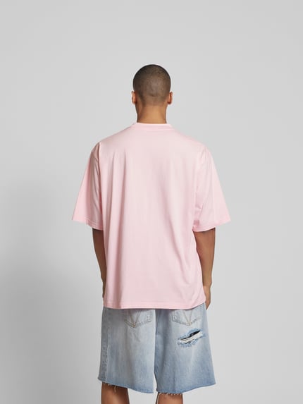 Marni T-shirt met labelprint Roze - 5