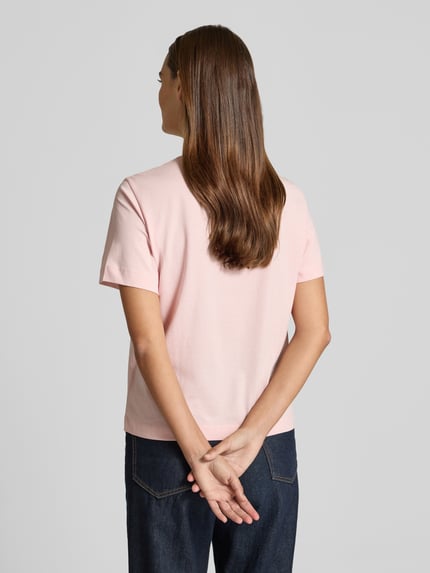 Jake*s Studio Woman T-Shirt mit Rundhalsausschnitt und Motiv-Print Hellrosa 5