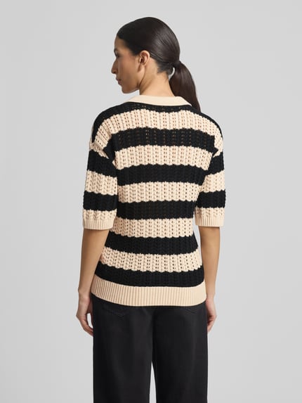 GUIDO MARIA KRETSCHMER WOMAN Strickpullover aus Baumwoll-Kaschmir-Mix Modell 'DARLEEN' Black 5