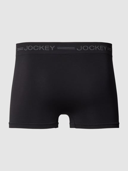 Jockey Boxershort met label in band in een set van 3 stuks, model 'EVERYDAY SEAMLESS' Zwart - 3