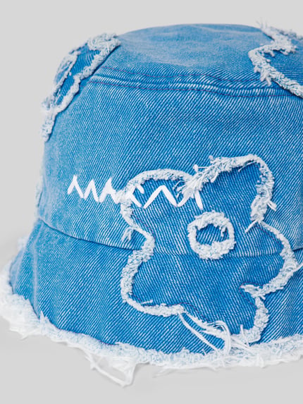 Marni Czapka typu bucket hat z imitacji denimu Niebieski 3