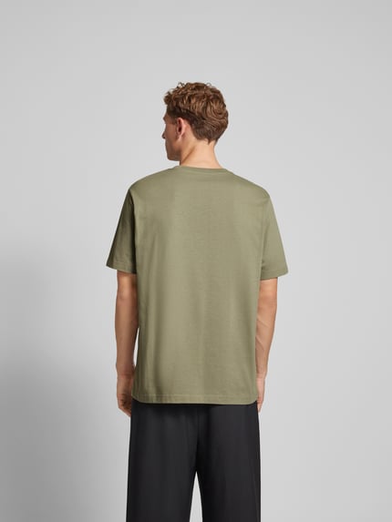 MAISON KITSUNÉ T-Shirt aus reiner Baumwolle Khaki 5