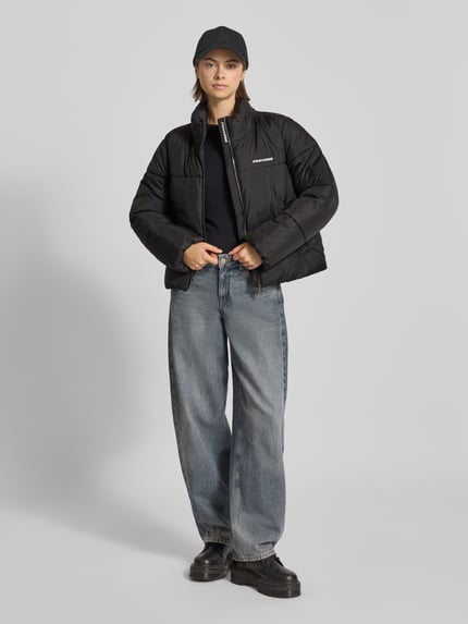 PEGADOR Gewatteerd jack met labelstitching, model 'GEORGIA' Zwart - 1