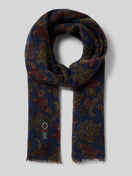 Ascot Sjaal van een mix van wol en kasjmier Marineblauw - 1