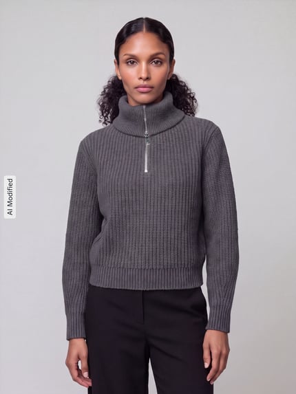 Weekend Max Mara Regular fit pullover van zuivere scheerwol model 'LASER' Antraciet - 4