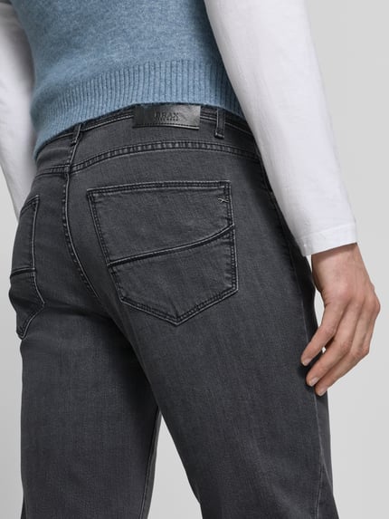 Brax Jeansy o kroju regular fit z 5 kieszeni model 'CADIZ' Ciemnoszary 3
