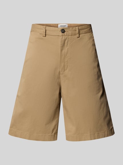JACK & JONES Szorty chinosy o kroju regular fit z wpuszczanymi kieszeniami model ‘BILL BARRET’ Beżowy 2