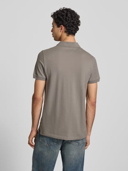 Tommy Jeans Regular Fit Poloshirt Modell 'TJM SLIM PLACKET POLO EXT' Hellgrau 5