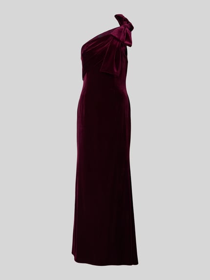 Adrianna Papell One-Shoulder-Abendkleid mit Schleifen-Applikation Bordeaux 2