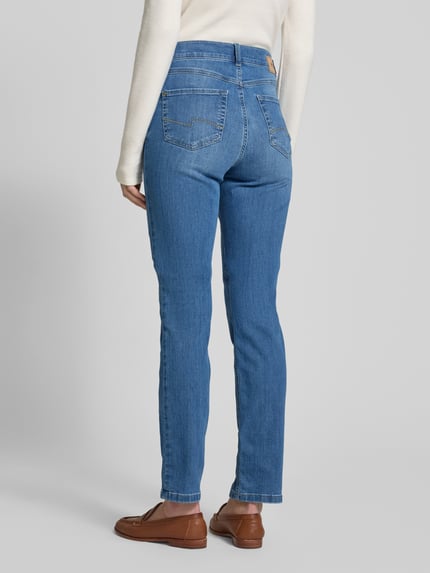 ANGELS Slim Fit jeans in 5-pocketdesign model 'CICI' Blauw - 5
