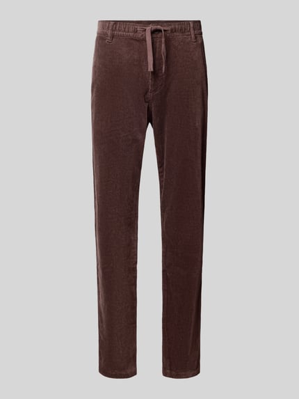 Regular Fit Cordhose mit Tunnelzugbund Shop The Look MANNEQUINE
